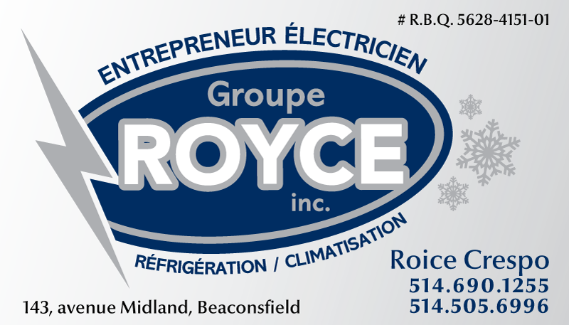 Royce Électrique Inc. – West Island Montréal